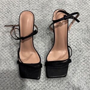 SHEIN Black Strappy Heels